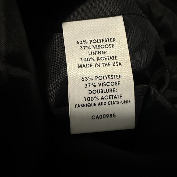 Nanette Lepore 6 Dress Cocktail Mini Metallic Eyelash Striped Mini Black - Picture 7 of 12